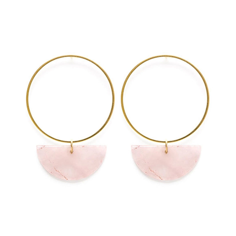 Sun and Moon Stud Earrings