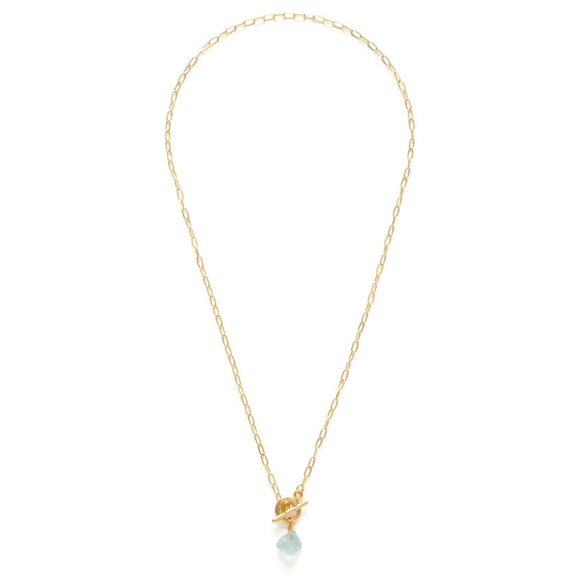 Toggle Clasp with Gemstone Necklace