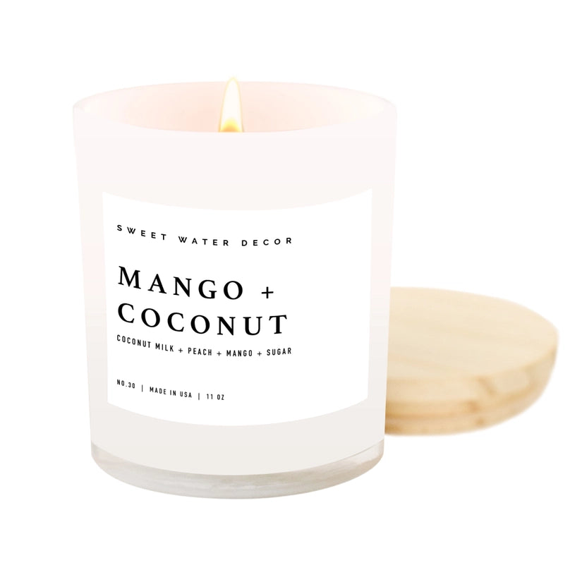 Mango + Coconut Soy Candle – Haven Esthetics Brow and Lash Boutique
